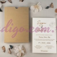 Invitatie de Nunta cu motiv Floral - cod 13325