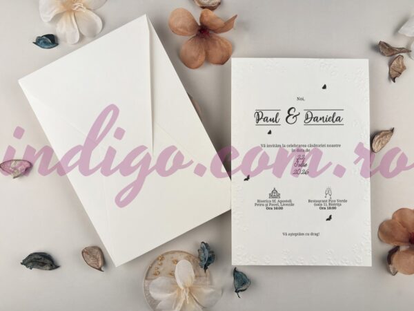 Invitatie de Nunta Florala - cod 13326