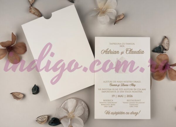 Invitatie de Nunta Eleganta - cod 13327