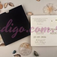 Invitatie de Nunta cu motiv Romantic - cod 13328