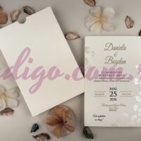 Invitatie de Nunta cu motiv Floral - cod 13329