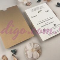 Invitatie de Nunta cu motiv Floral - cod 13331