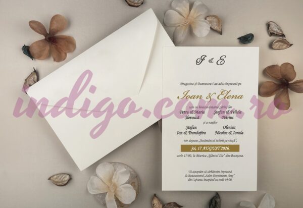 Invitatie de Nunta Eleganta - cod 13332