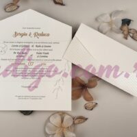 Invitatie de Nunta cu motiv Floral - cod 13334