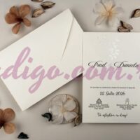 Invitatie de Nunta cu motiv Floral - cod 13335