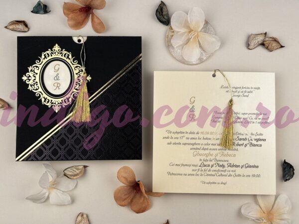 Invitatie de Nunta cu motiv Elegant - Cod 74758