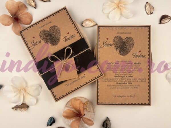 Invitatie de Nunta cu motiv Elegant - Cod 74769