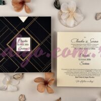 Invitatie de Nunta cu motiv Elegant - Cod 85851