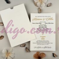 Invitatie de Nunta cu motiv Elegant - Cod 96934