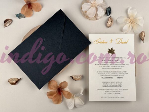 Invitatie de Nunta cu motiv Elegant - Cod 96943