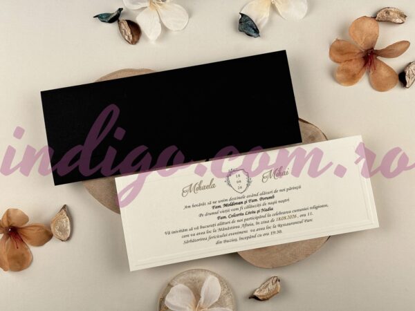 Invitatie de Nunta cu motiv Elegant - Cod 96952