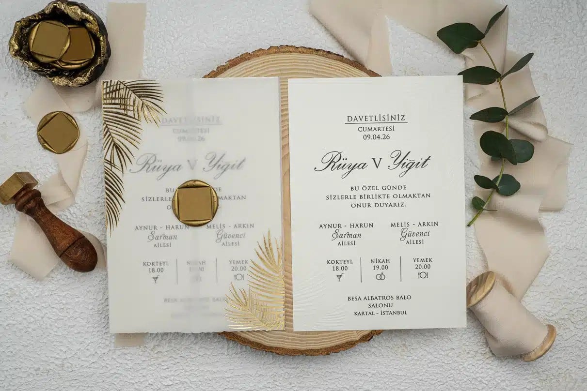 invitație de nuntă model broderie
