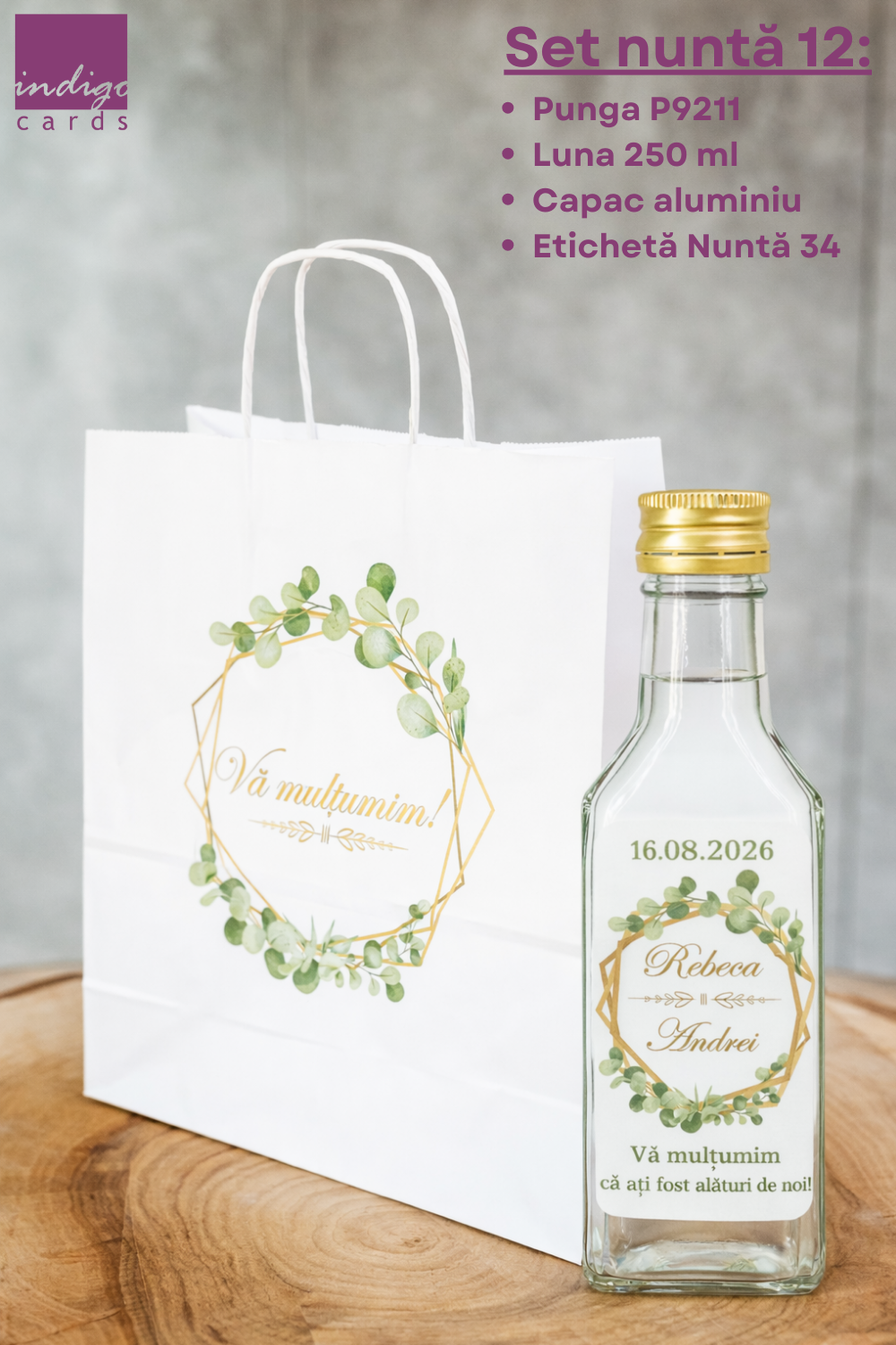 set nunta 12 Foto Set marturii nunta cu punga nunta 12