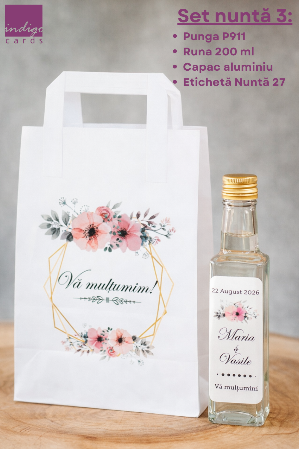 set nunta 3 Foto Set marturii nunta cu punga nunta 3