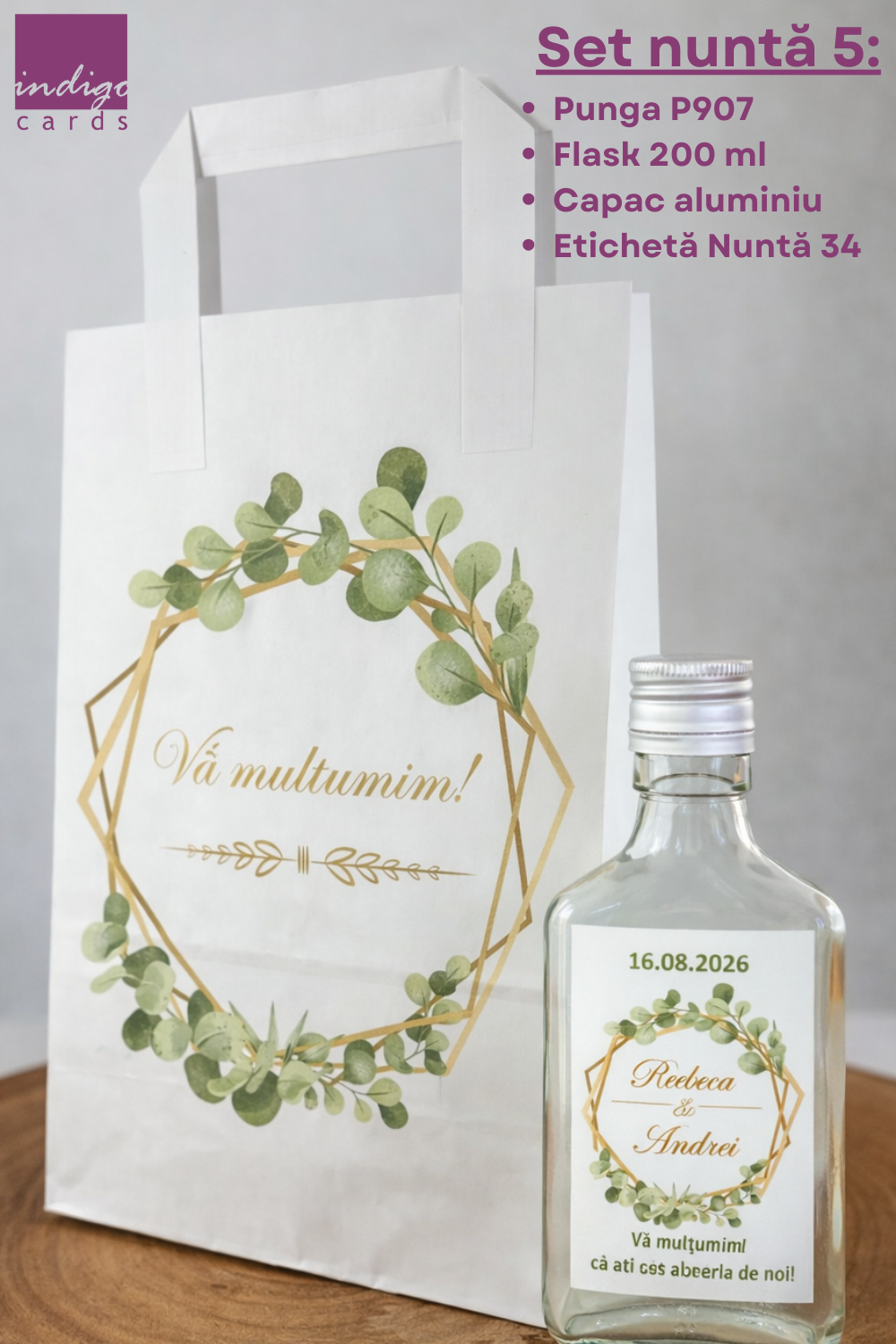 set nunta 5 Foto Set marturii nunta cu punga nunta 5