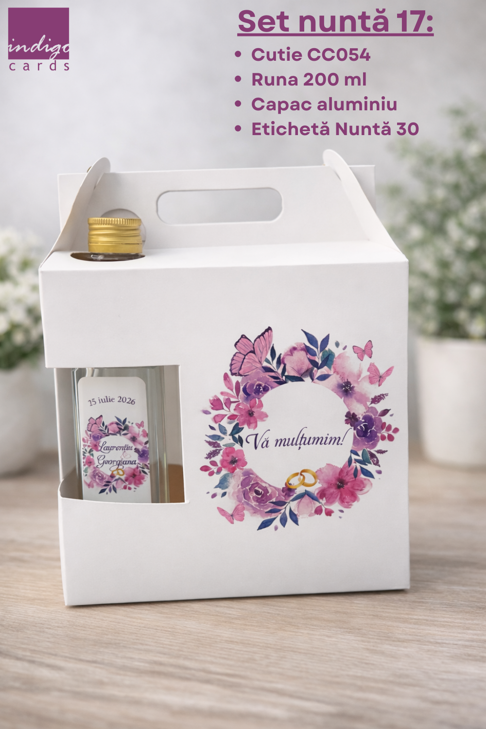 set nunta 17 Foto Set marturii nunta cu cutie nunta 17