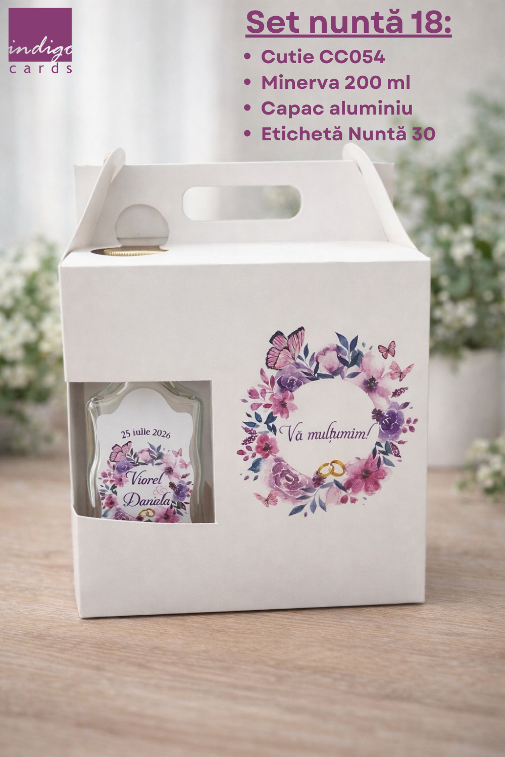 set nunta 18 Foto Set marturii nunta cu cutie nunta 18